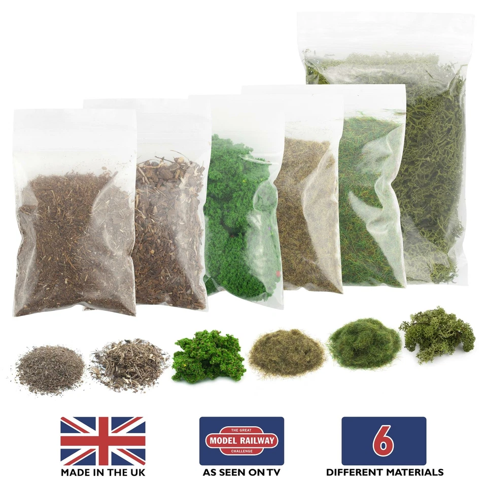 WWS Sommerwald Landschaft Starter Set – Modellbau Modell Tabletop Gelände