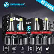 4/6/8-side H11 H9 LED Headlight High Low White For Dodge Grand Caravan 2011-2025