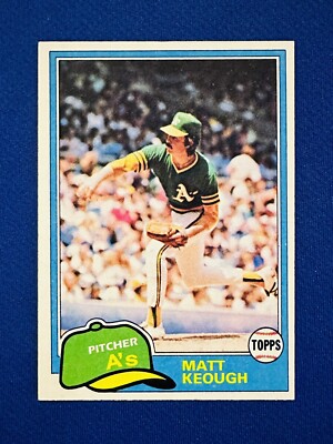 1981 TOPPS #301 MATT KEOUGH OAKLAND A'S NM-MT or BETTER 1978 ALL