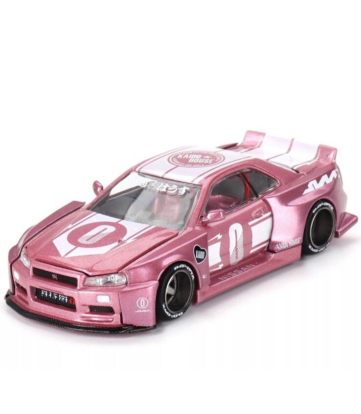 Kaido House 1:64 Nissan GT-R R34 Pink KAIDO RACING FACTORY Kaido House 1:64 Nissan GT-R R34 Pink KAIDO RACING FACTORY