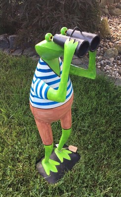 9x Frosch-Vogelscheuchen – Reflektierende Windspinner Aus Edelstahl, 23,5 Cm | Garten-Deko & Vogelschutz