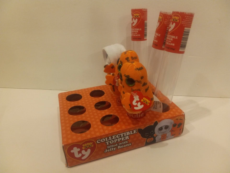 ty Halloween Beanie Boos Mist & 2 Ghoulies w Store Display -Great for Halloween! - Image 3 of 4