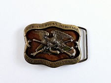 Indiana Metal Craft Our American Heritage The Second Amendment Belt Buckle Vtg