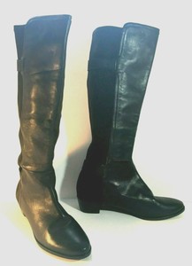 cole haan black knee high boots