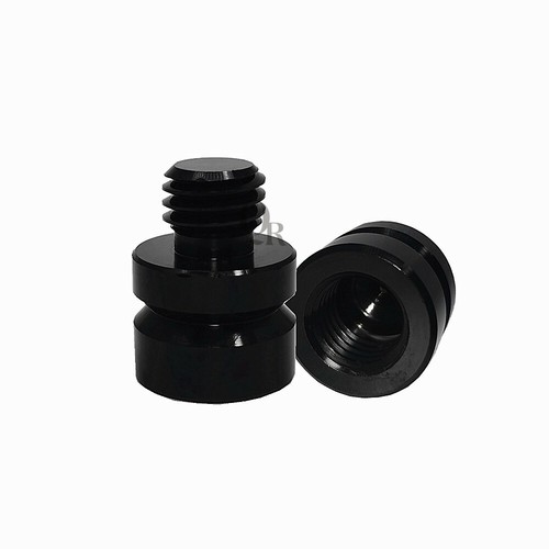2pcs 20mm Black Prism Adapter 5/8 x11 Thread Both Male Thread And Female Thread - Picture 2 of 2