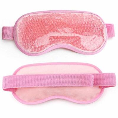 2 Pack Reusable Ice Eye Mask Hot Cold Therapy for Dry Puffy Eyes Pain Relief NEW