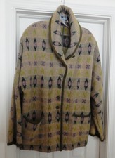 Newman New Man Women's Wool Mohair Blend Jacket Coat Tribal Blanket 42 Xl