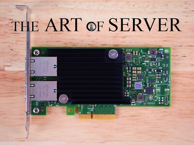 HPE 562T] Intel X550-T2 10Gb 10GBaseT RJ-45 PCIe 3.0 x4 NIC Full