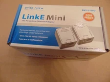 Brite-View LinkE Mini 500 Mbps Powerline Ethernet Adapter BVP-5100D New