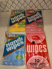  Vintage HANDI WIPES Lot  21x13" Colgate Palmolive, Weis Quality 