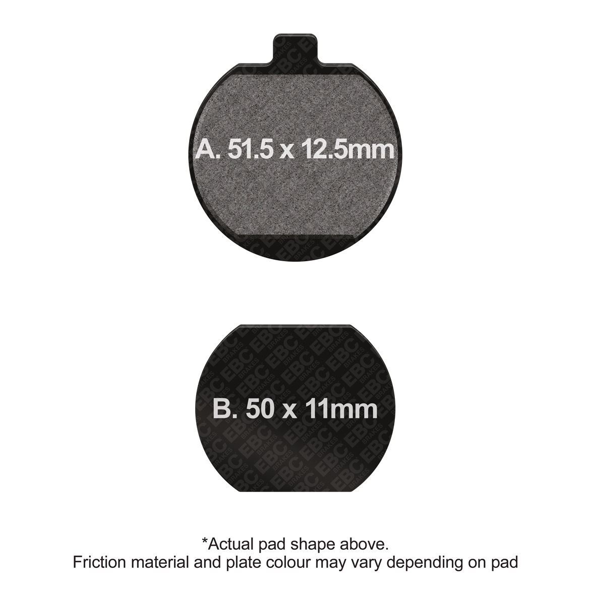 EBC Motorcycle Brake Pads (5) Front Left Kawasaki Z 400 G 1979