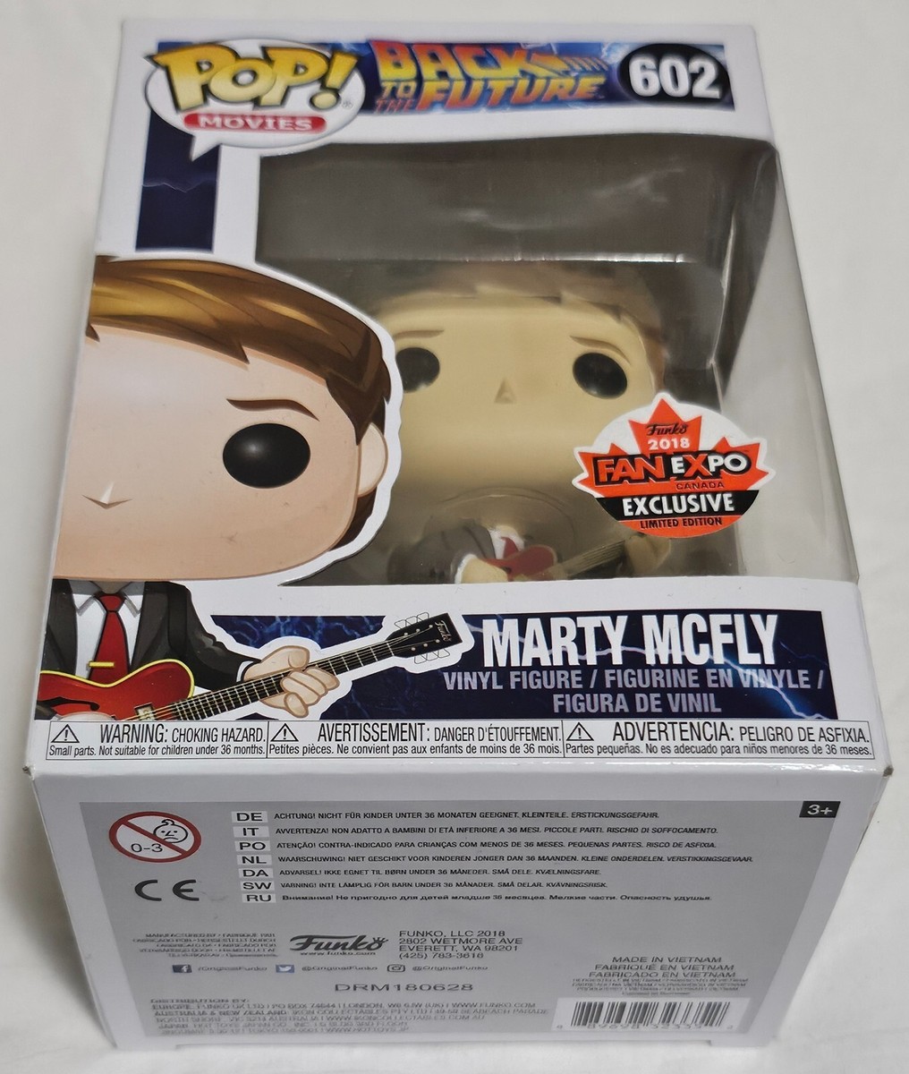 Funko Pop Back to the Future Marty McFly #602 Fan Expo 2018
