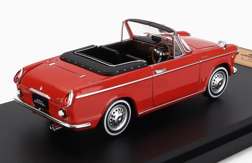 MODELLINO AUTO STATICO HACHETTE DAIHATSU COMPAGNO SPIDER F40K 1965 ROSSO 1/43 - Immagine 2 di 4