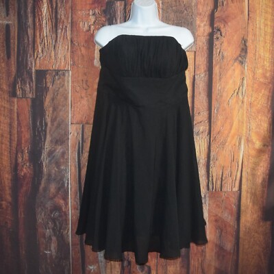 BOUTIQUE Women's Sz 10 Black Formal Strapless Dress Short | eBay