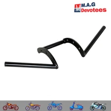 7/8" 22mm Retro Motorcycle Z Bars Handlebar Drag Bar For Chopper Universal Black