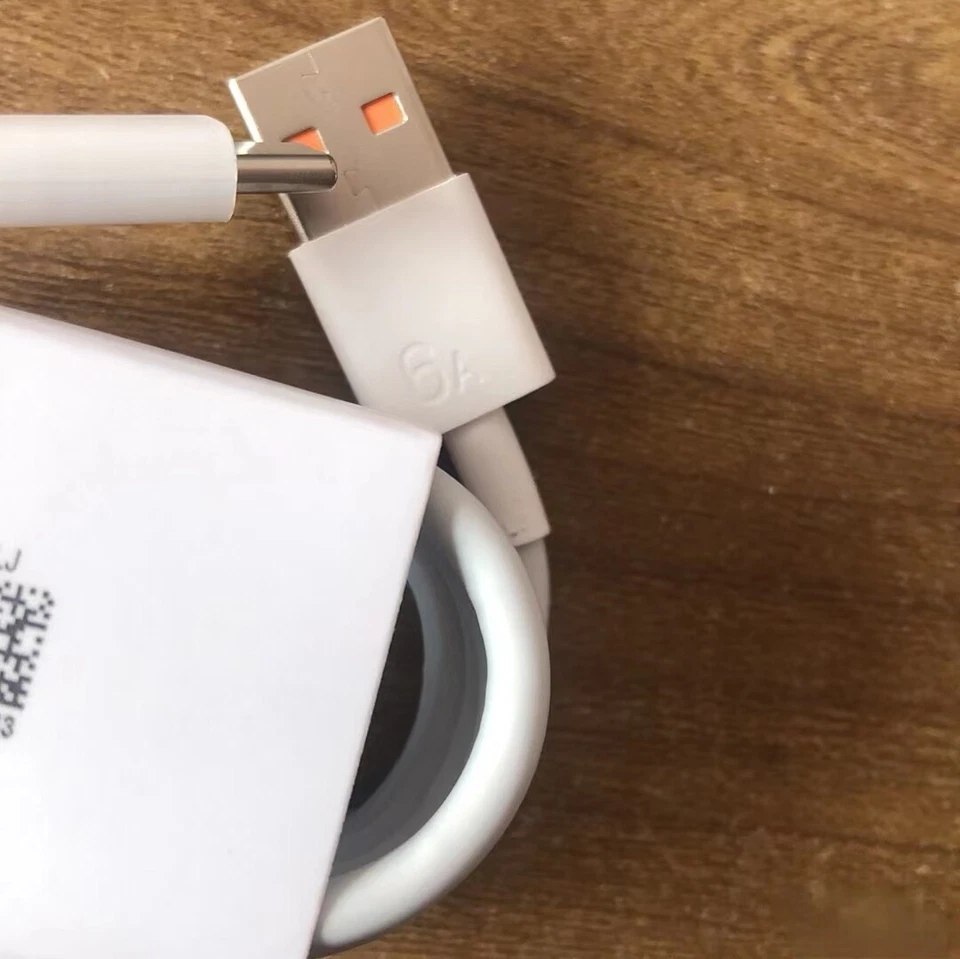 Cable de datos de carga rápida USB-C 6A original Huawei, cable naranja tipo C 1 m Foto 4 de 4