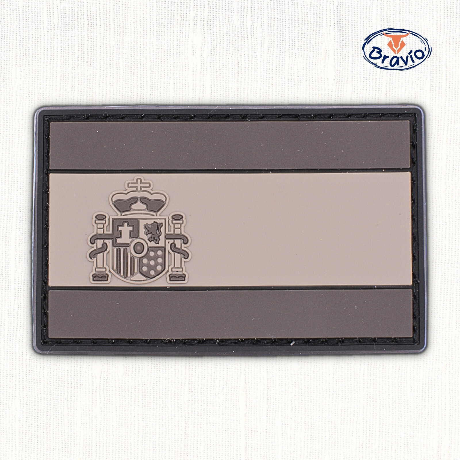 Parche bandera de ESPAÑA PVC - 8 x 5 cm - Velcro