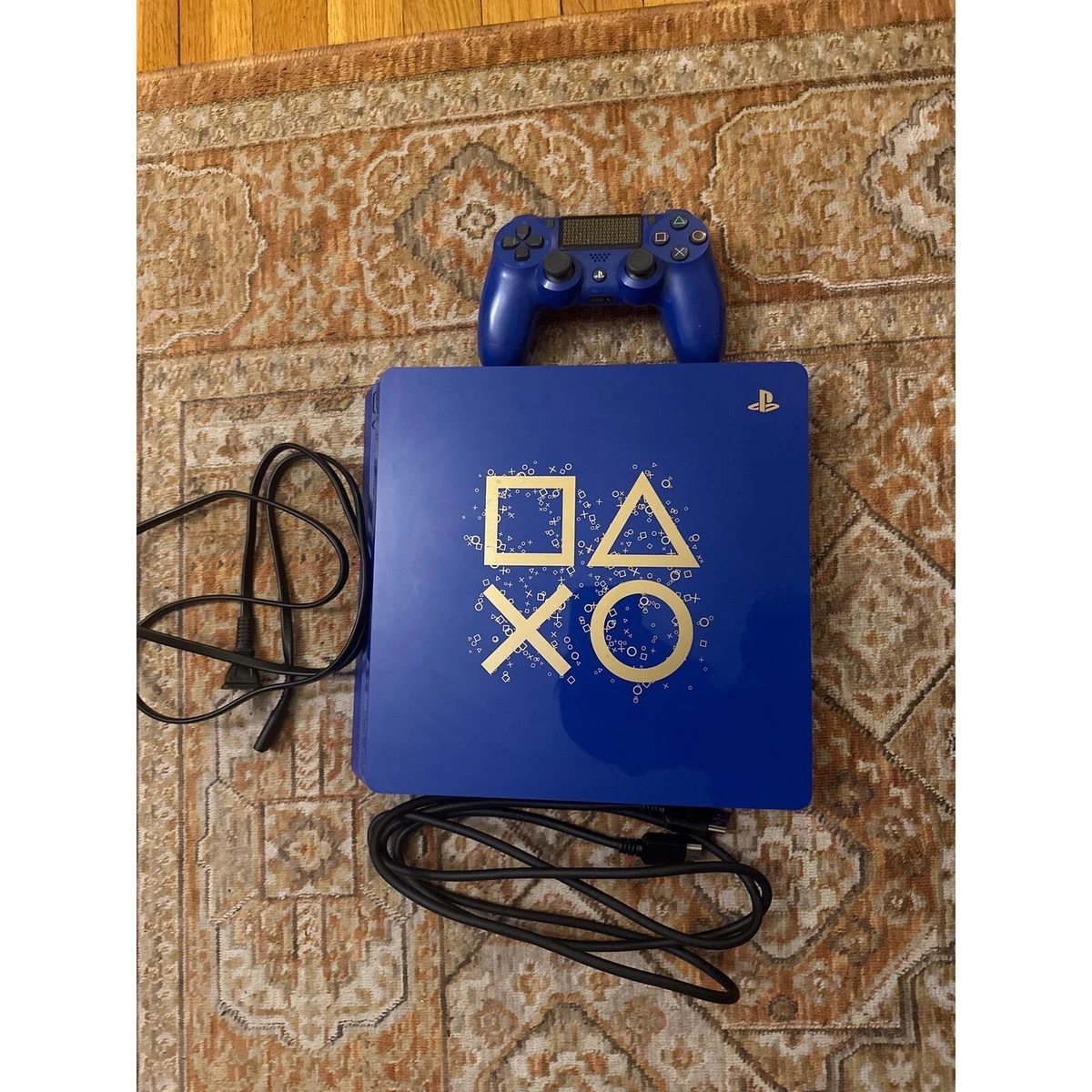 索尼PlayStation 4 Slim 蓝色视频游戏机| eBay