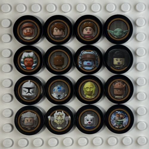 LEGO Star Wars III The Clone Wars Video Game Minifigure Tokens 2011 (Set of 16) - Picture 1 of 1