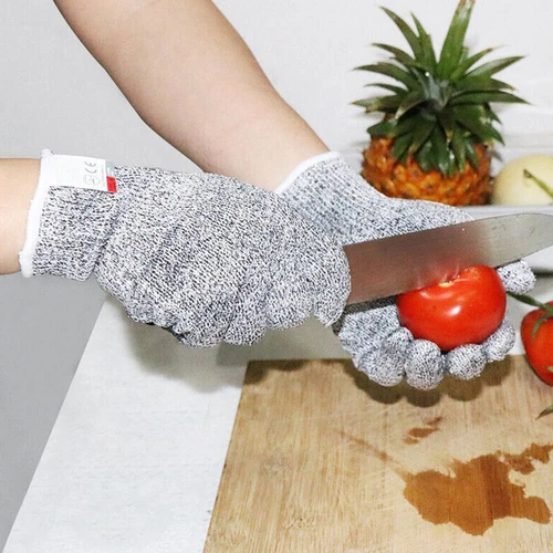 1 Paar Schnittfeste Schnittschutz Handschuhe Metzger Küche Glas Arbeit Werkzeug - Bild 6 von 19