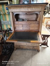 ancien secretaire haut avec un abattant un tiroir secret en partie haut et 3 tir
