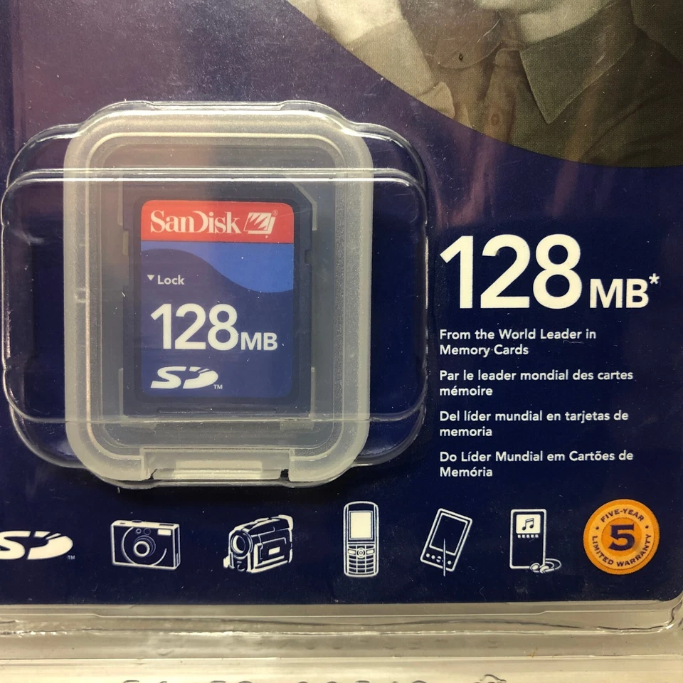 SanDisk 128MB SD Memory Card In Original Package - Image 4 of 4