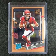 2023 Clearly Donruss Football C.J. STROUD Rated Rookie Orange 40/75 #93