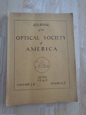 Journal of the Optical Society of America, June 1949 SC