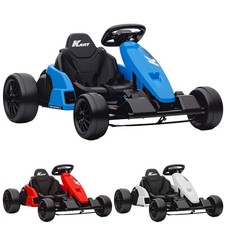 Qaba 24V Electric Go Kart, Kids Drift Kart with Dual 150W Motors