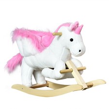 Image of Kids Ride On Unicorn Pony Childrens Toddlers Rocking Horse Toy 18 - 36 Months