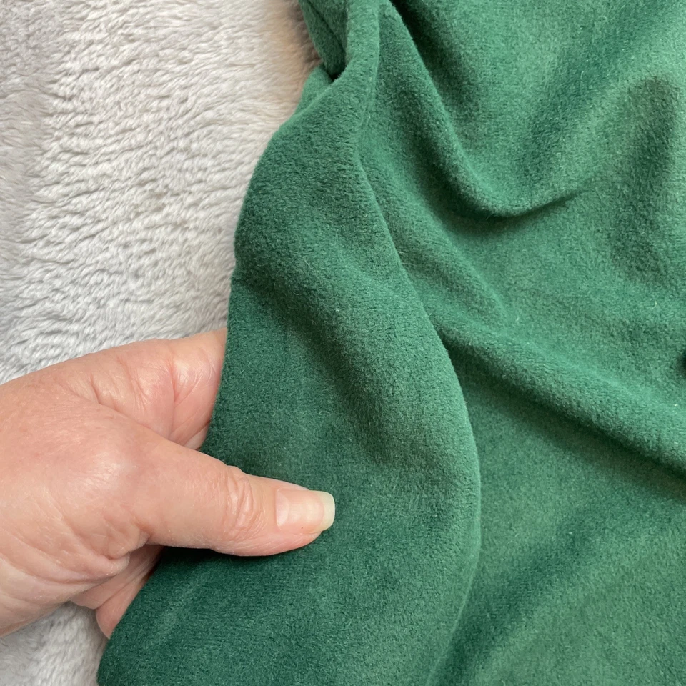 Vintage 1970s Cherri Lynn Jr Long Robe Womens S Green Velour Button Cottagecore - Image 4 of 4