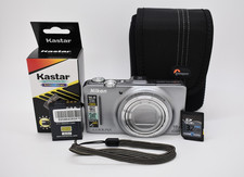 Nikon COOLPIX S9300 Silver Digital Camera 16MP 18X Optical Zoom Bundle - TESTED