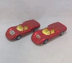 Matchbox Lesney Superfast No68 PORSCHE 910 X2 lot " with #45 & #68 " Hood Labels