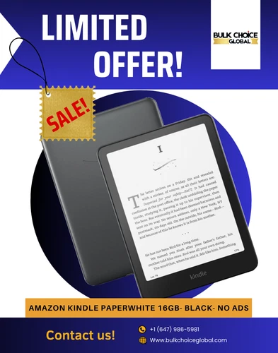 Amazon Kindle Paperwhite 16GB- Black- No Ads