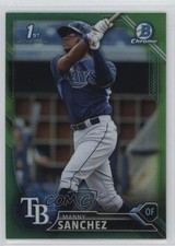 2016 Bowman Chrome Prospects Green Refractor 36/99 Manny Sanchez #BCP28 2r8
