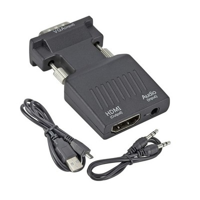 VGA Input To HDMI Output Adapter PC Laptop To HDTV Moniter Projecter Converter