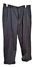 Dockers Slates Men  s 38x30 Black Pleated Cuffed Dress Pants Original Fit
