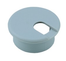 1 1/2inch CUT-HOLE SIZE Gray Round Wire Management Grommet with Removable Lid