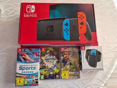 Nintendo Switch Konsole mit 3 Spielen OVP - Bild 1 von 4