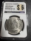 1925 Peace Dollar $1 NGC Brilliant Uncirculated Original Bag Fragment (Printed)
