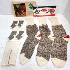 Vintage Rockford Red Heel Sock Monkey Elephant Craft Instructions Kit No Package