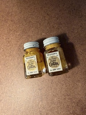Two Vintage Bottles Of Ed ''Big Daddy'' Roth Yellow Collectors Enamel