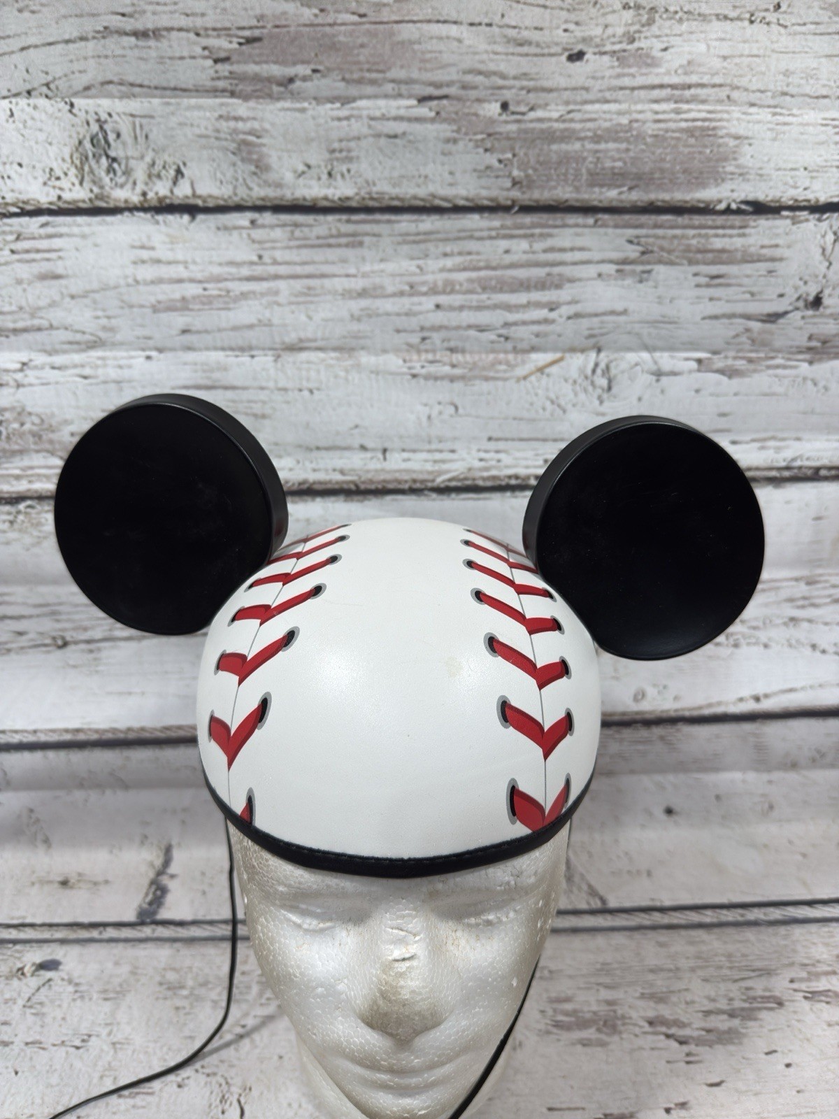 Mickey Mouse Ears Baseball Print Walt Disney World Parks Adult Hat Cap - OS image 2