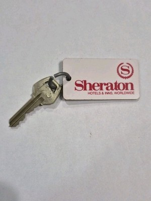 VTG Sheraton Motel  Hotel Room Key Fob #123 Alexandria La Americana 