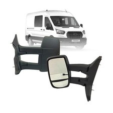 Replacement Driver Left Side Mirror Long Arm Power Mirror and Heated Without ...