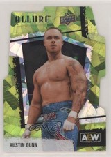 2022 Upper Deck Allure AEW Green Rainbow 49/99 Austin Gunn #57 10cv