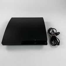 Sony PlayStation 3 PS3 Slim 320GB Console/Power Cable CECH-3001B Tested Working