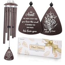 Aunt Gifts, 32" Bronze Wind Chimes, Birthday Gifts for Auntie 3 - Aunt Gift