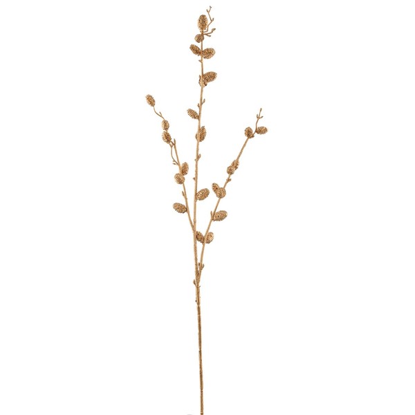 KüNstlicher Zapfenzweig, 3Er Set, Farbe Gold, HöHe Ca. 76 Cm-image