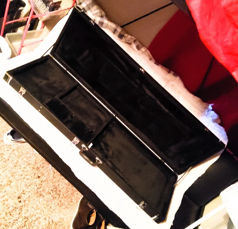 🎄¡OFERTA DE VACACIONES!🎄 Estuche rígido de cuero 4 teclas de bajo eléctrico + interior de felpa Foto 3 de 3